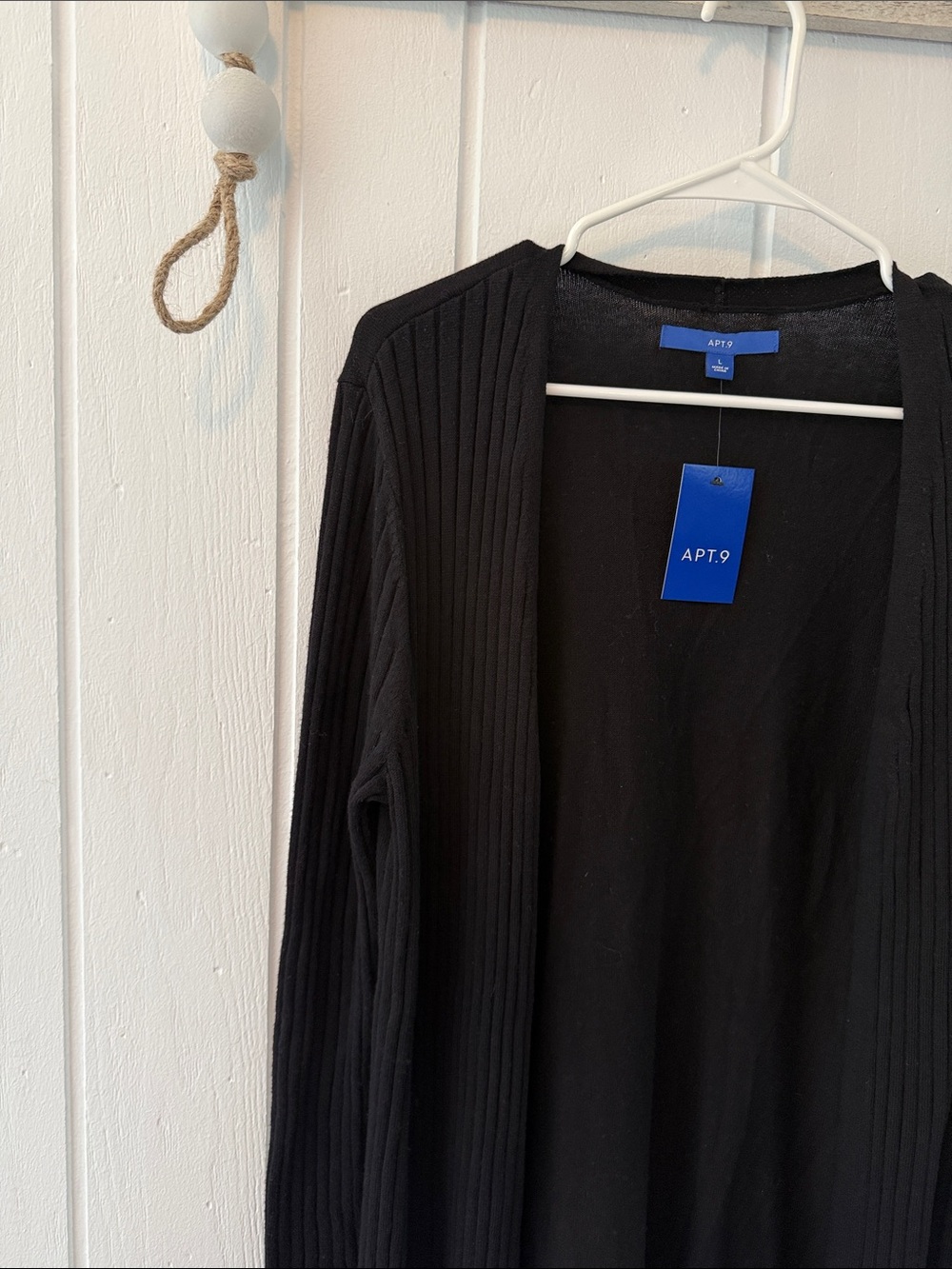 Apt. 9 Open-Front Ribbed Cardigan - Picture 3 of 3